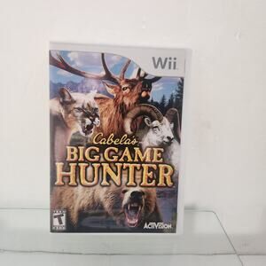 Nintendo Wii Cabela's Big Game Hunter with case manual tested works